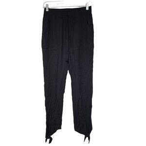 NWT Socialite Black Ankle Tie Casual Pants XS
